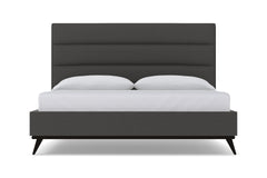 Cooper Upholstered Platform Bed :: Leg Finish: Espresso / Size: Queen Size