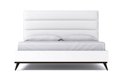 Cooper Upholstered Platform Bed :: Leg Finish: Espresso / Size: California King