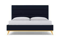 Cooper Upholstered Platform Bed :: Leg Finish: Natural / Size: California King