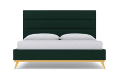 Cooper Upholstered Platform Bed :: Leg Finish: Natural / Size: Full Size