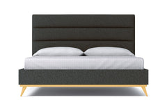 Cooper Upholstered Platform Bed :: Leg Finish: Natural / Size: Full Size