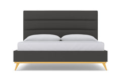 Cooper Upholstered Platform Bed :: Leg Finish: Natural / Size: California King