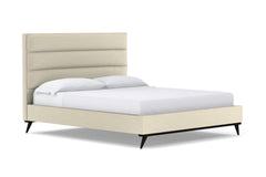 Cooper Upholstered Platform Bed :: Leg Finish: Espresso / Size: Queen Size