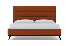 Cooper Upholstered Platform Bed :: Leg Finish: Espresso / Size: Queen Size
