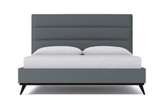 Cooper Upholstered Platform Bed :: Leg Finish: Espresso / Size: Queen Size