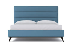 Cooper Upholstered Platform Bed :: Leg Finish: Espresso / Size: Queen Size