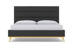 Cooper Upholstered Platform Bed :: Leg Finish: Natural / Size: California King