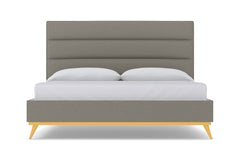 Cooper Upholstered Platform Bed :: Leg Finish: Natural / Size: California King