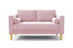 Delilah Apartment Size Sofa :: Leg Finish: Natural / Size: Apartment Size - 74&quot;w