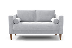 Delilah Apartment Size Sofa :: Leg Finish: Pecan / Size: Apartment Size - 74&quot;w