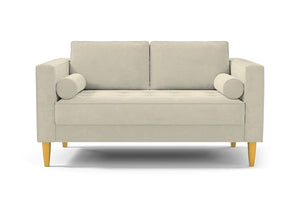 Delilah Apartment Size Sofa :: Leg Finish: Natural / Size: Apartment Size - 74