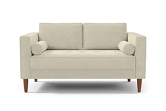 Delilah Apartment Size Sofa :: Leg Finish: Pecan / Size: Apartment Size - 74&quot;w