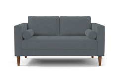 Delilah Apartment Size Sofa :: Leg Finish: Pecan / Size: Apartment Size - 74&quot;w