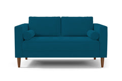 Delilah Apartment Size Sofa :: Leg Finish: Pecan / Size: Apartment Size - 74&quot;w