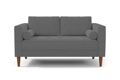 Delilah Apartment Size Sofa :: Leg Finish: Pecan / Size: Apartment Size - 74&quot;w