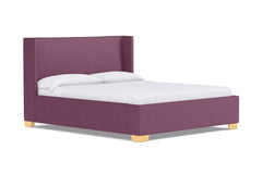 Everett Upholstered Bed :: Leg Finish: Natural / Size: Full Size