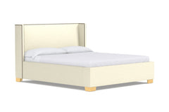 Everett Upholstered Bed :: Leg Finish: Natural / Size: Queen Size