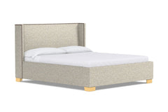 Everett Upholstered Bed :: Leg Finish: Natural / Size: King