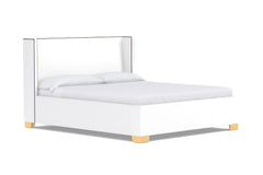 Everett Upholstered Bed :: Leg Finish: Natural / Size: Full Size