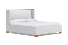 Everett Upholstered Bed :: Leg Finish: Pecan / Size: Queen Size