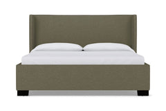 Everett Upholstered Bed :: Leg Finish: Espresso / Size: California King