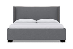 Everett Upholstered Bed :: Leg Finish: Espresso / Size: California King