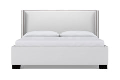 Everett Upholstered Bed :: Leg Finish: Espresso / Size: California King