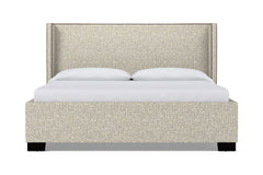 Everett Upholstered Bed :: Leg Finish: Espresso / Size: Queen Size