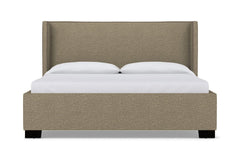 Everett Upholstered Bed :: Leg Finish: Espresso / Size: California King