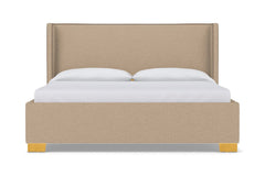 Everett Upholstered Bed :: Leg Finish: Natural / Size: King