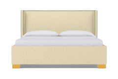 Everett Upholstered Bed :: Leg Finish: Natural / Size: King