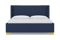 Everett Upholstered Bed :: Leg Finish: Natural / Size: Full Size