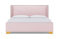 Everett Upholstered Bed :: Leg Finish: Natural / Size: Queen Size