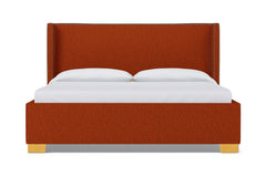 Everett Upholstered Bed :: Leg Finish: Natural / Size: King