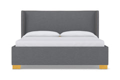 Everett Upholstered Bed :: Leg Finish: Natural / Size: Full Size