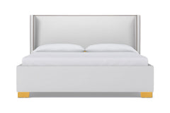 Everett Upholstered Bed :: Leg Finish: Natural / Size: Queen Size