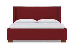 Everett Upholstered Bed :: Leg Finish: Pecan / Size: King