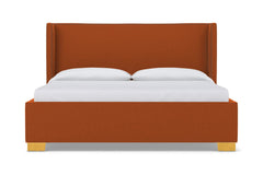 Everett Upholstered Bed :: Leg Finish: Natural / Size: Queen Size