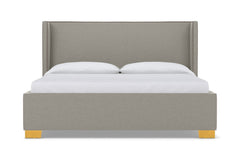Everett Upholstered Bed :: Leg Finish: Natural / Size: King