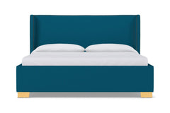Everett Upholstered Bed :: Leg Finish: Natural / Size: King