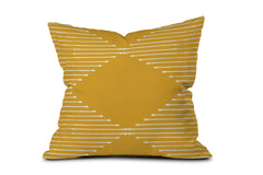 Geo Yellow Toss Pillow by Summer Sun Home Art