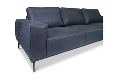 Harlow 2pc Leather Sectional Sofa :: Configuration: RAF - Chaise on the Right