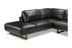 Hauser 2pc Leather Sectional Sofa