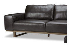 Hauser 2pc Leather Sectional Sofa