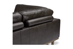 Hauser 2pc Leather Sectional Sofa