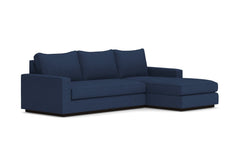 Harper 2pc Sleeper Sectional :: Leg Finish: Espresso / Sleeper Option: Memory Foam Mattress / Configuration: RAF - Chaise on the Right