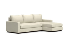 Harper 2pc Sleeper Sectional :: Leg Finish: Espresso / Sleeper Option: Memory Foam Mattress / Configuration: RAF - Chaise on the Right