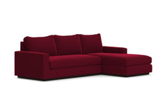 Harper 2pc Sleeper Sectional :: Leg Finish: Espresso / Sleeper Option: Memory Foam Mattress / Configuration: RAF - Chaise on the Right