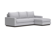 Harper 2pc Sleeper Sectional :: Leg Finish: Espresso / Sleeper Option: Memory Foam Mattress / Configuration: RAF - Chaise on the Right