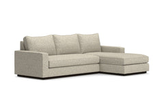 Harper 2pc Sleeper Sectional :: Leg Finish: Espresso / Sleeper Option: Deluxe Innerspring Mattress / Configuration: RAF - Chaise on the Right